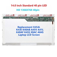 Replacement X454L K43E K40AB A45V A41L K40AF K45S X8AC A84S Laptop LCD Screen