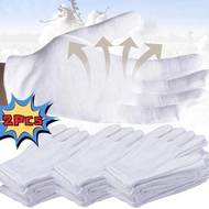 SFSE - Glove For Honor Guard, Uniform, Butler - Cosplay - White Cotton Work Gloves - Household Clean