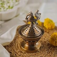 RITUALISTIC Konark Brass Loban Lamp | Dhoop Holder | Incense Burner | Dhoop Dani | Pooja Items | Dho