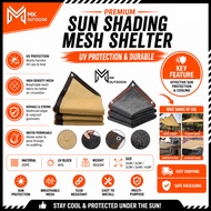 Sun Shading Mesh Camping Sun Shelter Shade Sunblock Mesh Garden Shade Sails Perforation All Around O