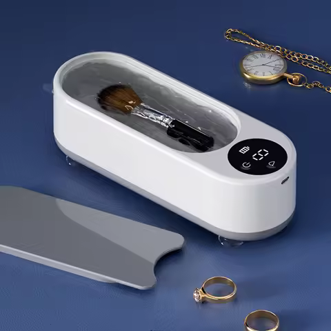 Portable Washing Machine Silver Gold Cleaner Glasses Cleaner Eyeglass Washing Tool High Frequency Vi