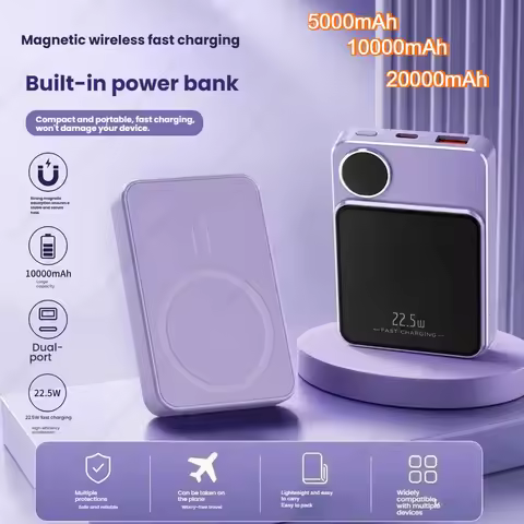 22.5W USB C Fast Charger 2-Port PD 5000mAh/10Ah/20Ah for iPhone/Samsung/OnePlus/Moto - Smart IC, Com