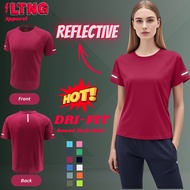 Plain Tshirt for Woman Yoga Top Oversized Gym Workout Shirt Women Dri Fit Running Top Maroon Red Tee
