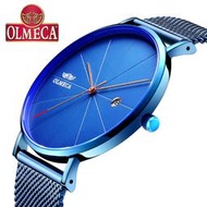 olmeca男女士時尚潮流微商手錶超薄網帶石英手錶