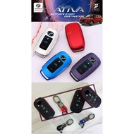 Perodua ATIVA 2021 Leather Key Cover/Soft TPU Key Cover/ ATIVA Key Case/ Key Fob Cover/ Perodua Logo