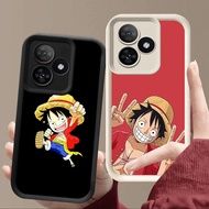 R70 One Piece Luffy Casing for Realme C51 Note 50 C53 60 C61 Black and White