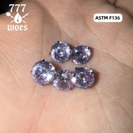 G23 Medical Grade Titanium Flat Base Earrings Large Grain Cartilage Cz Diamonds Polygonal Sparkling 