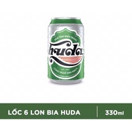 Bia Huda xanh lon - 6 lon 330ml