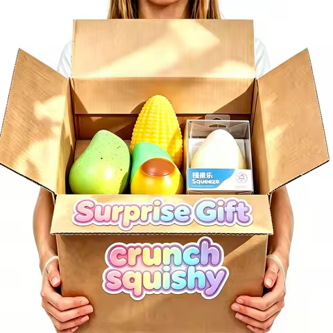 Crunch Squishy Blind Box, Mango Crunch Squishy, Soap Crunch Squishy , Cheese Crunch Squishy, Squishy