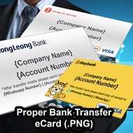 Design: Account Number eCard