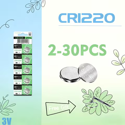 2-30Pcs High Capacity New CR1220 Batteries Lithium Coin Cell CR 1220 Battery for watches healthcare 