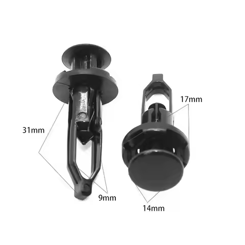 9mm Auto Fasteners Bumper Mudguard Wheel Arch Liner Nylon Clip For Toyota Corolla Rav4 Avensis Auris
