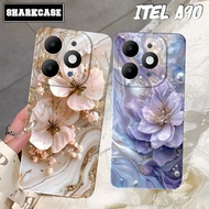 HP Itel A90 / A80 / A70 / A50 / A60 / A60S / A49 Phone Case with Modern Aesthetic Flower Motif - Ite