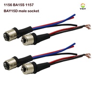 1X BA15S 1156 BAU15S BAY15D 1157 Male Adapter connector socket Wiring Harness For Tail Lamp Headligh