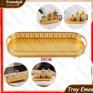 TrendyX Europe Luxury Tray Aesthetic Rectangular Tray Table Decoration Tray/Luxury Tray Gold Home De