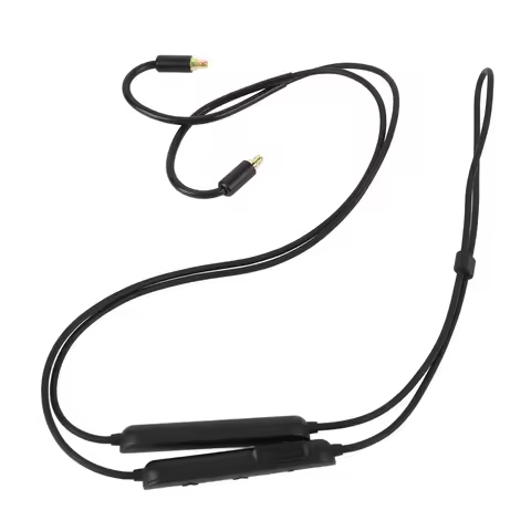 Headphone Bluetooth Adapter Cable with Microphone Controller Rechargeable Sound Cable for IE100 Pro 
