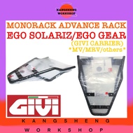 GIVI (MV-/MRV-) MONORACK ADVANCE RACK (CARRIER) YAMAHA EGO SOLARIZ 125/GEAR SOLARIZ125/GEAR125 BOX C