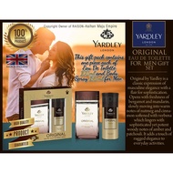 Yardley London  Perfume Gift Pack ORIGINAL Men - Eau De Toilette 100ml & Body Spray 150ml Genuine Pr