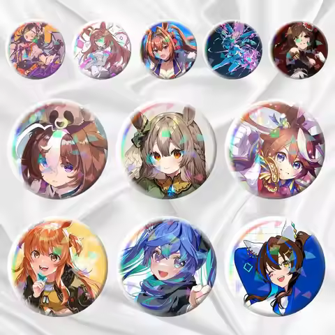 Umamusume Pretty Derby Game 75mm 44mm 25mm Brooch Backpack Hat Pins Accessories Toys Badge