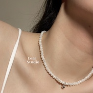 (A-S38) Womens's Akoya Pearl Necklace