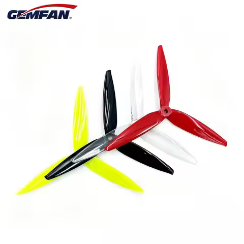 2 Pairs 4Pcs 4 Colors Gemfan 7040 7.0x4.0 FPV PC 3 Propeller Prop Blade CW CCW Shaft Through The Mac