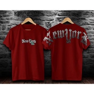 MERAH NEW YORK RED DISTRO T-SHIRT MEN'S DISTRO T-SHIRT/ MEN'S UNDERSHIRT/ MEN'S WOMEN'S T-SHIRT/ MEN