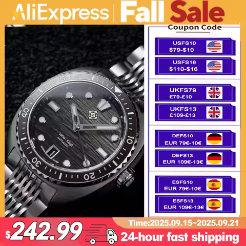 2025 IXDAO IPOSE Automatic Mechanical Men Watch Dragon Scale Pattern Diving 20Bar Stainless Steel BW