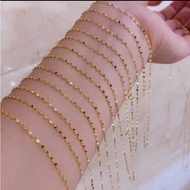 PAWNABLE Saudi gold 18k chain Only adjustable 16" 18" pawnable Saudi gold 18k light weight