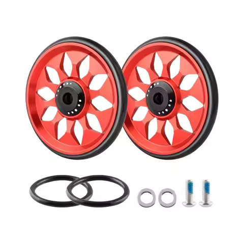 CNC Aluminum Bicycle Wheels for Easy Wheels Silent Folding Wheel Set CNC Aluminum Bike Rollers Seale