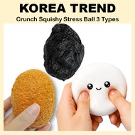 [KOREA TREND] Crunch Squishy Stress Ball 3 Types (Croquette / Rock / Mini Milk Soap)