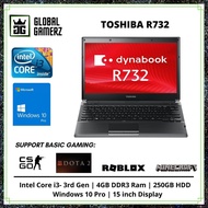 Toshiba Dynabook R732 Laptop / 13.3 inch Display / SSD / 4GB Ram / Intel Core i3 / Windows 10 Gaming