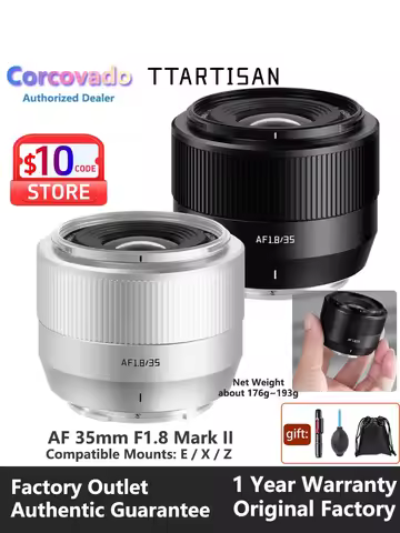 New TTArtisan AF 35mm F1.8 Mark II APS-C AF 35mm f/1.8 Lenses for Sony E Mount Fujifilm X,Nikon Z Li