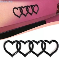 BEBETEB Love Heart Logo Rear, ABS Plastics Heart-shaped Trunk Tail Label Badge, Emblem Decal Car Sti