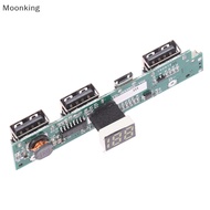 Moonking 3USB DIY Bidirectional 2A Mobile Power Circuit Board 3.7V Lithium Li-ion 18650  Charger Board Step-Up Board Module Nice