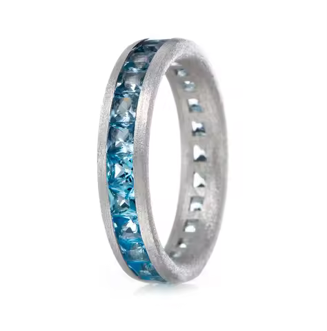 GESIDE Sky blue yellow jade, Swiss blue yellow jade, and London blue yellow jade inlaid with pure si