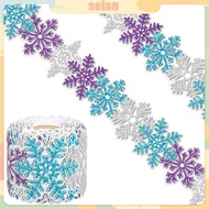 SEL 10m Snowflake Border Trim Classroom Borders Scalloped Bulletin Board Border