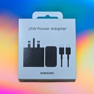 Samsung 25W Power Adapter 未開封 原廠快速充 電器連 Type C to Type C 線