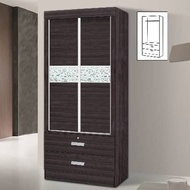 Wardrobe 2 Door Almari Baju