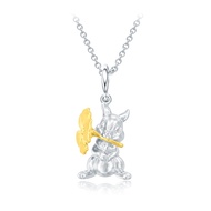 CHOW TAI FOOK 18K 750 White Gold Pendant - Thumper Miss Bunny E128142
