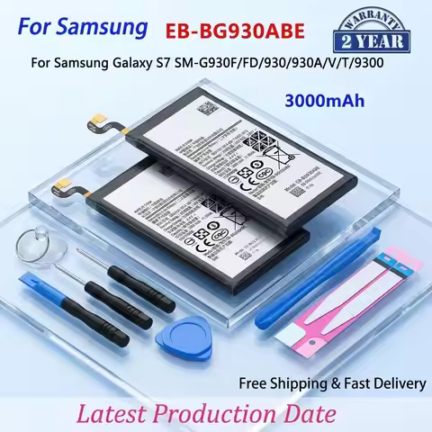 High Quality EB-BG930ABE 3000mAh Phone Battery for Samsung Galaxy S7 All Versions With Repair Tools