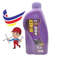 HI REV 4T 400 SAE 20W-40 1LITRE 4T OIL MOTOR 4T ENGINE OIL MOTORCYCLE 4T MINYAK HITAM MOTOR 4T MINYA