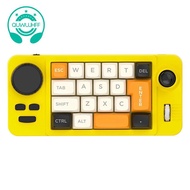 Gaming Keyboard RGB Hot-Swappable Wired Mechanical with 19-Key Macro-Defined Dual-Wheel Joystick for