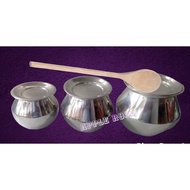 Stainless Steel Made Milk Pot / Milk Boiler, Rice Maker, Cooking Vessel with LID Mini/pongal paanai/