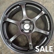 [Ready Stock] Sport Rim Car 6.5X16 Advan Racing RGII ST0605 100mm Wheel 1set Grey