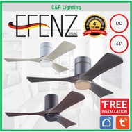 (Free Installation) Efenz Balsa 44" Smart DC Ceiling Fan w/ Samsung Dimmable LED HG443