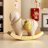 Ceramic Lucky Horse Ornament Lucky Horse Statue/