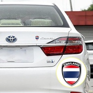 Thai Flag Car Sticker, This Thai Sticker Has Peace Symbol Meaning, It Is 3D Reflective Body Sticker 