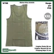 HIJAU Army Green Singlet Men's Undershirt Men's Undershirt Green Agree Men F35