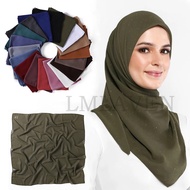 【In-Stock】 90x90cm Malaysia Turban Square Chiffon Hijabs For Woman Shimmer Chiffon Scarf Headscarf Women Hijab Handkerchief