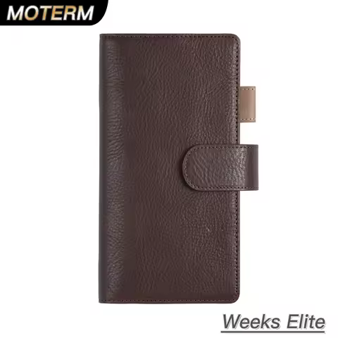 Moterm Weeks Elite Planner Cover for Hobonichi Weeks/ Mega Vegetable Tanned Leather Notebook without